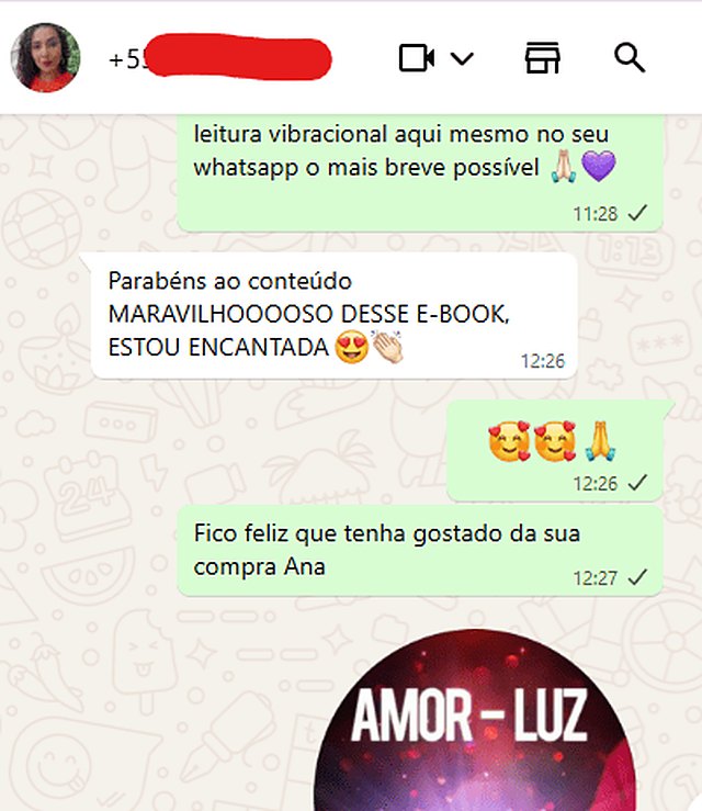 Depoimento da Ana pelo WhatsApp