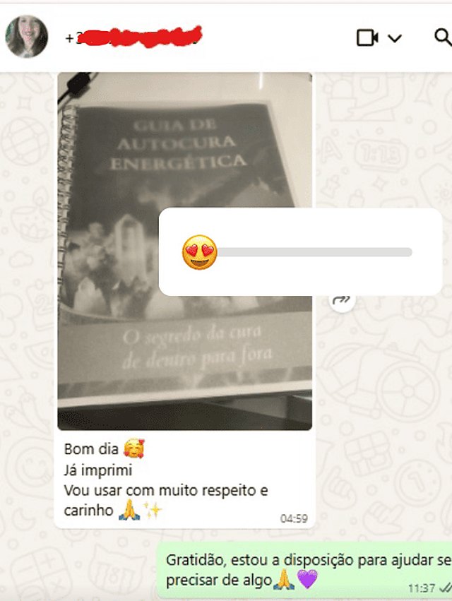 Depoimento com foto do guia já impresso